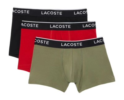 Boxershort Lacoste Men 5H3389 Khaki/Opera-Black
