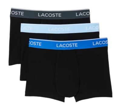Boxer Shorts Lacoste Men 5H3401 Black/Marina-Overview-Gray (Set of 3)