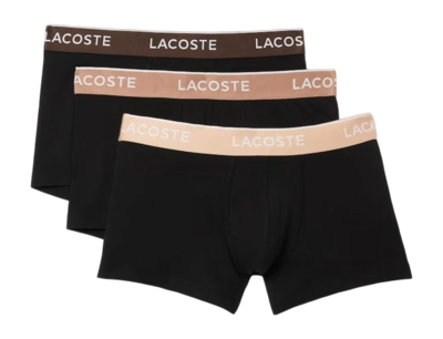 Boxershort Lacoste Men 5H3401 Black/Biscuit-Baguette-Gr