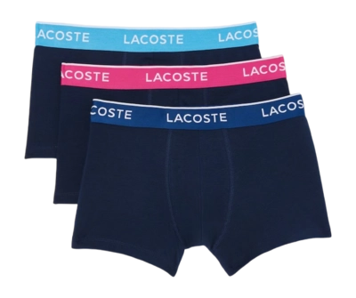 Boxershort Lacoste Men 5H3401 Navy Blue/Argentine Blue (Set van 3)