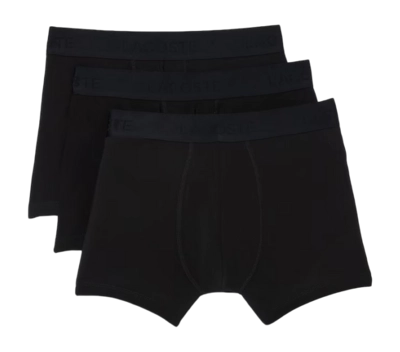 Boxer Lacoste Homme 5H3407 Black (3 Paquets)