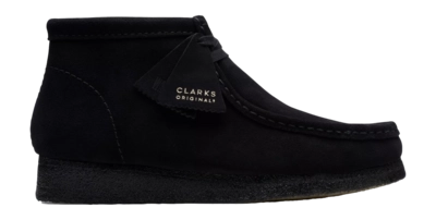 Clarks Originals Men Wallabee Boot Black Suede