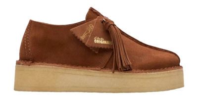 Clarks Originals Women Trek Wedge Mocha Bisque Suede