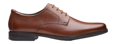 Veterschoen Clarks Men Howard Walk Dark Tan Leather