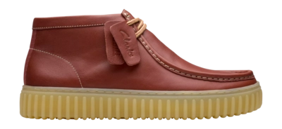 Veterschoen Clarks Men Torhill Hi Brown Leather