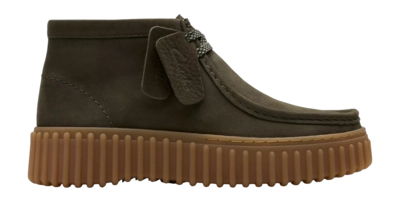 Veterschoen Clarks Women Torhill Moss Dark Green Nubuck