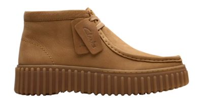Schnürschuhe Clarks Torhill Moss Damen Light Tan Nubuck