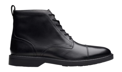 Veterschoen Clarks Men Aldwin Cap Black Leather