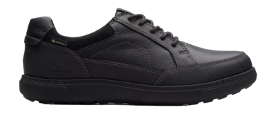 Sneaker Clarks Men Mapstone Lo Gore-Tex Black Leather