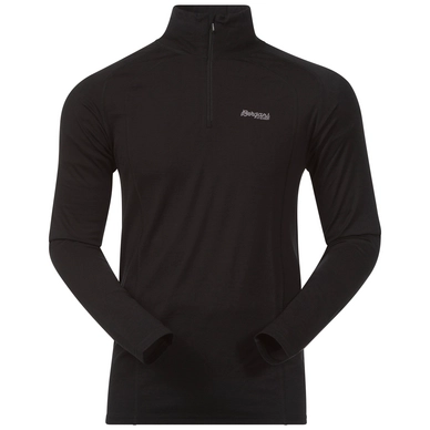 Skipullover Bergans Fjellrapp Half Zip Black Herren