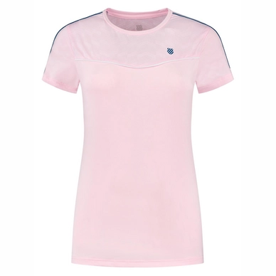 T-shirt de Tennis K Swiss Women Hypercourt Round Neck Top Mesh Cherry Blossom