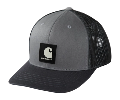 Kappe Carhartt Twill Mesh-Back Logo Patch Cap Herren Asphalt