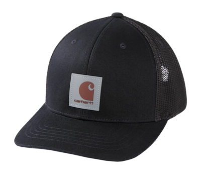 Pet Carhartt Men Twill Mesh-Back Logo Patch Cap Black