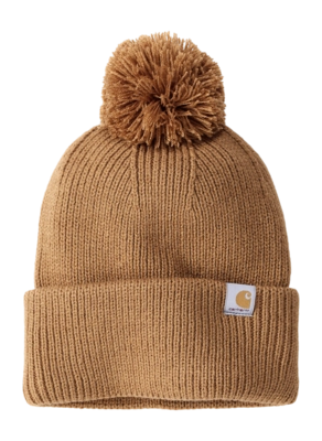 Mütze Carhartt Strick Pom-Pom Cuffed Beanie Damen Carhartt Brown