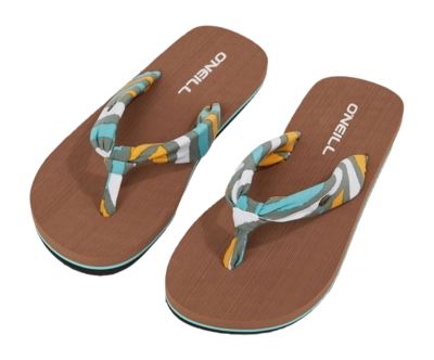 Flip Flops O Neill Girls Ditsy Sun Blue Rainbow Stripe Outdoorsupply