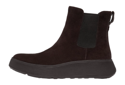 FitFlop Women F-Mode Suede Flatform Chelsea Boots Chocolate Brown