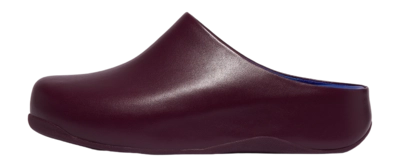 FitFlop Women Shuv X Roksanda Leather Clogs Merlot/Lapis Blue