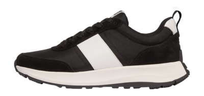 FitFlop Men F-Mode Flow Sneaker Mixed Materials Black/Urban White