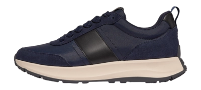 FitFlop Men F-Mode Flow Sneaker Mixed Materials Midnight Navy/Black