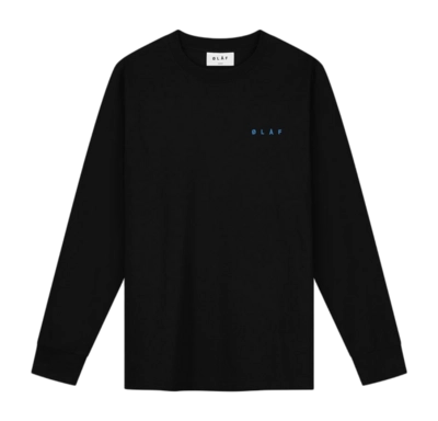 T-Shirt Olaf Hussein Homme Scribble Face LS Black