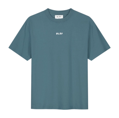 T-shirt Olaf Hussein Homme Block Steel Blue