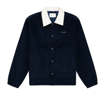 Jacke Olaf Hussein Corduroy Coach Herren Navy