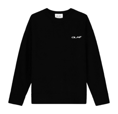 Pull Col Rond Olaf Hussein Men Drift Knitted Black