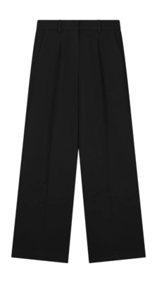 Pantalons Olaf Hussein Femme Tailored Wide Leg Black