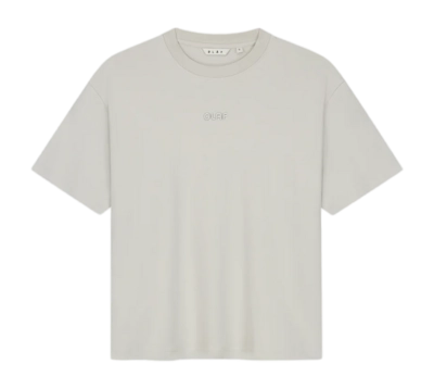 T-Shirt Olaf Hussein Women Interlock Boxy Tee Cement