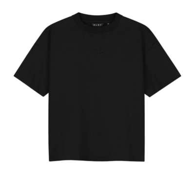 T-Shirt Olaf Hussein Women Interlock Boxy Tee Black