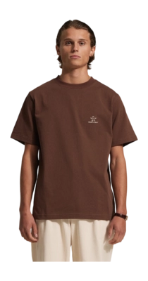 T-Shirt Bram's Fruit Men Lemon Outline Brown