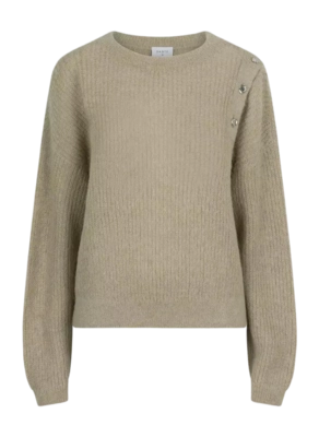 Pull Dante6 Femmes D6Bruni Fancy Button Swamp Green