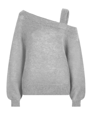 Pull Dante6 Femme D6Yonka Off Shoulder Heather Grey