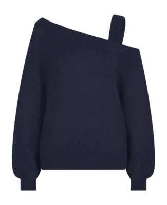 Pull Dante6 Femme D6Yonka Off Shoulder Navy Ink