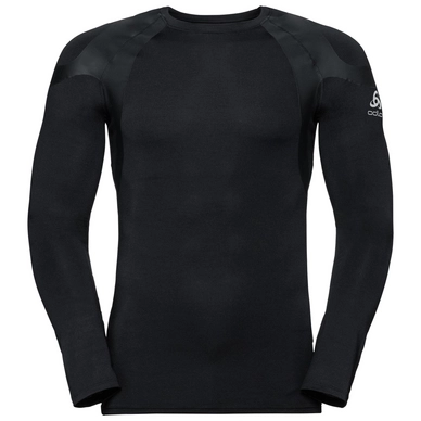 Unterziehshirt Odlo BL Top Crew Neck LS Active Spine Light Black Herren
