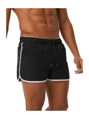Swimming Shorts Björn Borg Men Borg Retro Swim Shorts Black Beauty