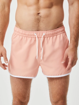 Badehose Björn Borg Retro Swim Shorts Herren Coral Almond