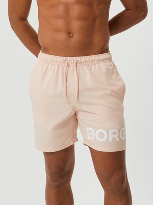 Zwembroek Björn Borg Men Borg Swim Shorts Cream Tan