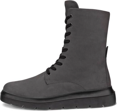ecco-nouvelle-dames-leren-veterlaars-grijs-size-37-uk-45-12868-glt