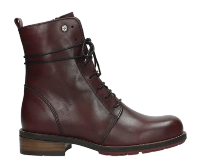 Boots Wolky Women Murray Velvet leather Bordo