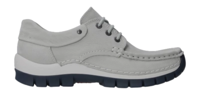 Veterschoen Wolky Women Fly Velvet leather Light Grey