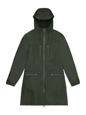 Raincoat RAINS Women Cargo Curve Jacket Green