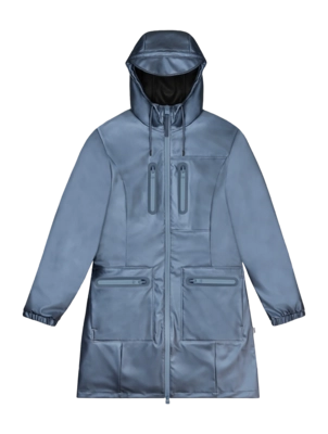 Raincoat RAINS Women Cargo Curve Jacket Bay