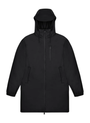 Raincoat RAINS Unisex Long Storm Breaker Black