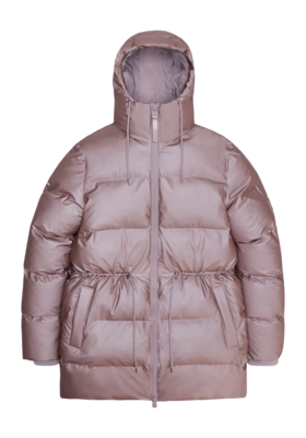 Jacket RAINS Unisex Alta Long Puffer String W Coat Muse