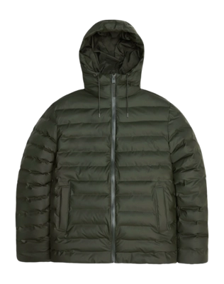 Raincoat RAINS Unisex Lohja Puffer Jacket Green