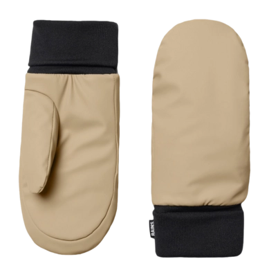 Want RAINS Unisex Alta Puffer Mittens Sand