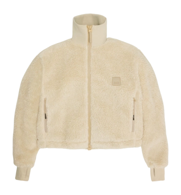 Winter Coats RAINS Unisex Kofu Fleece Short Jacket Sand
