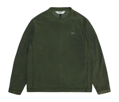 Pull RAINS Unisexe Addis Fleece Crewneck Green
