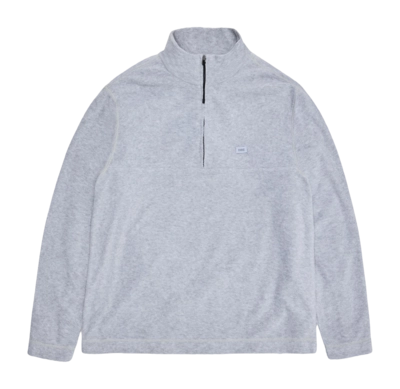 Pullover RAINS Addis Fleece Half Zip Unisex Grey Melange